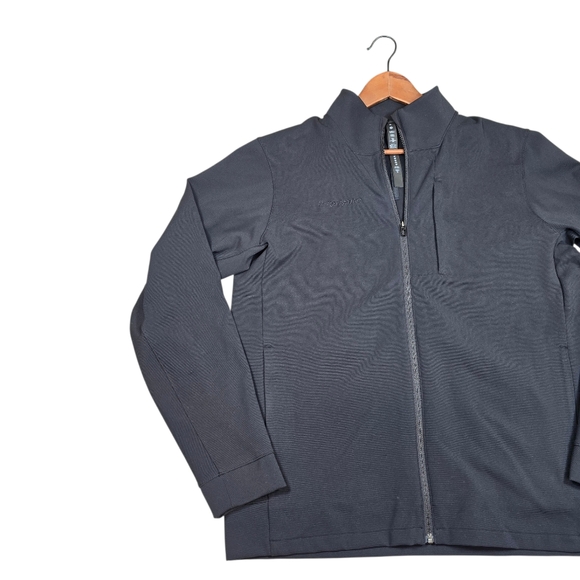Lululemon Men's Black Sojourn Performance Stretch Full Zip Jacket, Size XL, LOGO - Picture 2 of 11